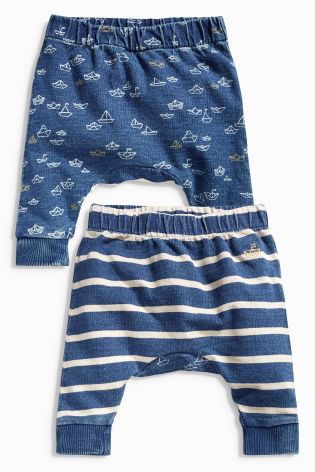 Navy Joggers Two Pack (0mths-2yrs)